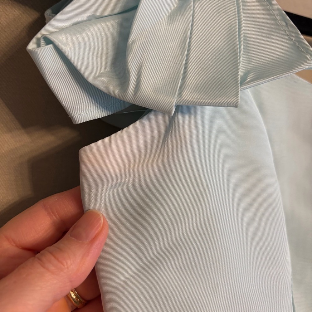Light Blue Ruffled Strap Maxi Dress - Picture 3 of 11